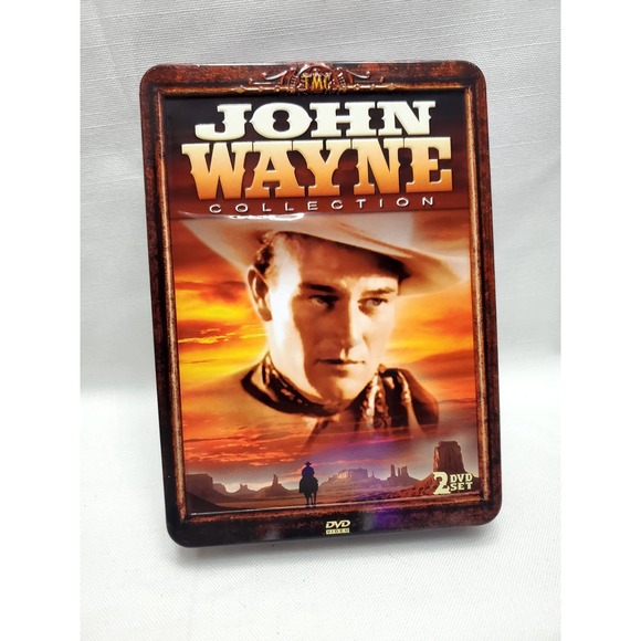 John Wayne Collection (DVD, 2009, 2-Disc Set Tin) One Disc Unopened And One Open - Picture 1 of 4